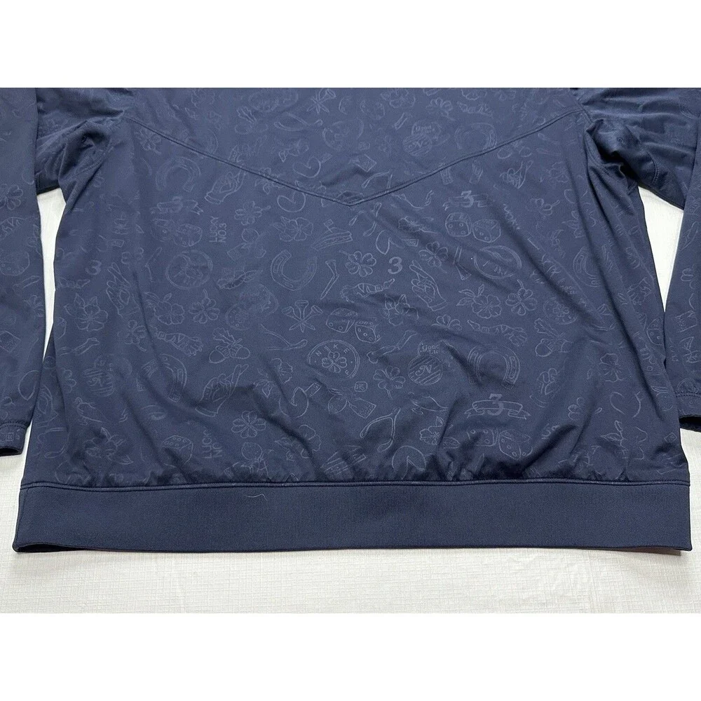 Men's Nike Shield Golf Standard Fit Water Resistant L/S Pullover XXL Navy CK3772